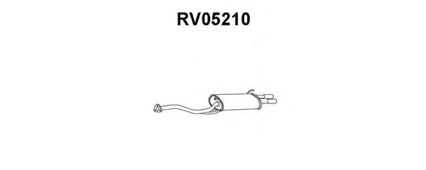 Глушитель выхлопных газов конечный veneporte RV05210