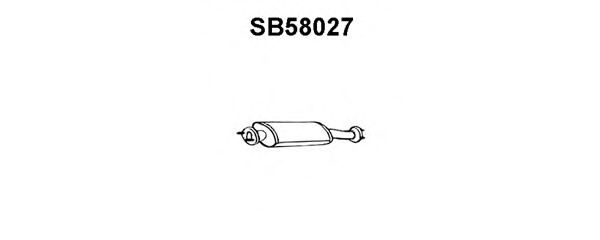 Предглушитель выхлопных газов veneporte SB58027