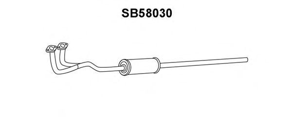 Предглушитель выхлопных газов veneporte SB58030