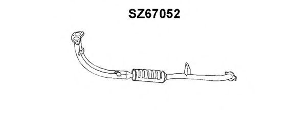 Предглушитель выхлопных газов veneporte SZ67052