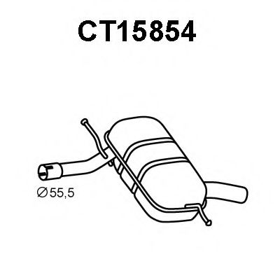 Глушитель выхлопных газов конечный CITROEN/PEUGEOT 1606859380
