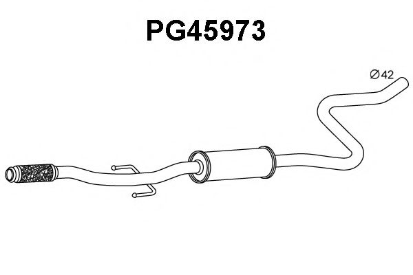 Предглушитель выхлопных газов CITROEN/PEUGEOT 1609985380