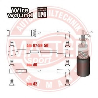 Комплект проводов зажигания MASTER-SPORT 834-ZW-LPG-SET-MS