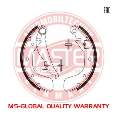Тормозные колодки барабанные MASTER-SPORT 03013702672-SET-MS