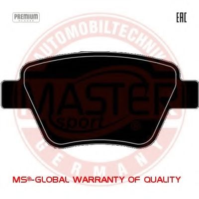 Тормозные колодки MASTER-SPORT 13046038582K-SET-MS