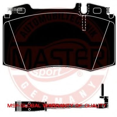 Тормозные колодки MASTER-SPORT 13046049902N-SET-MS