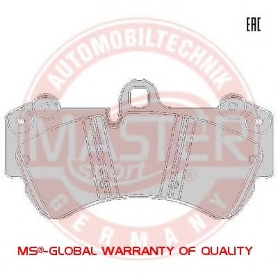 Тормозные колодки MASTER-SPORT 13046049922K-SET-MS
