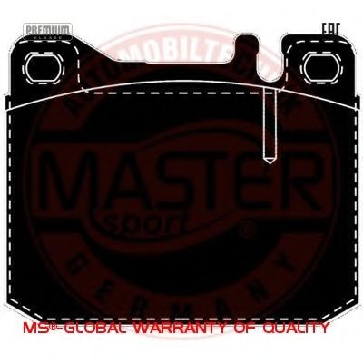 Тормозные колодки MASTER-SPORT 13046090282N-SET-MS