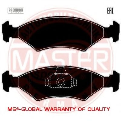Тормозные колодки MASTER-SPORT 13046070712N-SET-MS