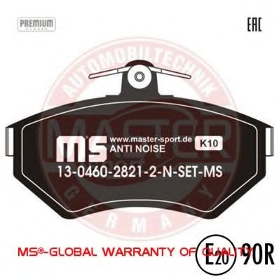Тормозные колодки MASTER-SPORT 13046028212N-SET-MS