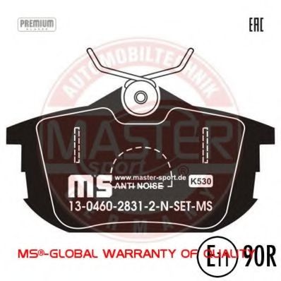 Тормозные колодки MASTER-SPORT 13046028312N-SET-MS
