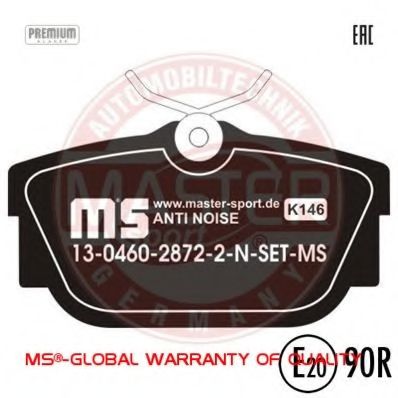 Тормозные колодки MASTER-SPORT 13046028722N-SET-MS