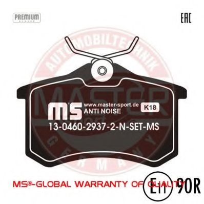Тормозные колодки MASTER-SPORT 13046029372N-SET-MS