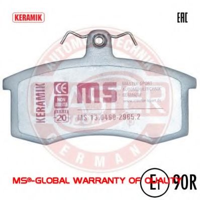 Тормозные колодки MASTER-SPORT 13046029652C-SET-MS