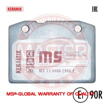 Тормозные колодки MASTER-SPORT 13046029662C-SET-MS