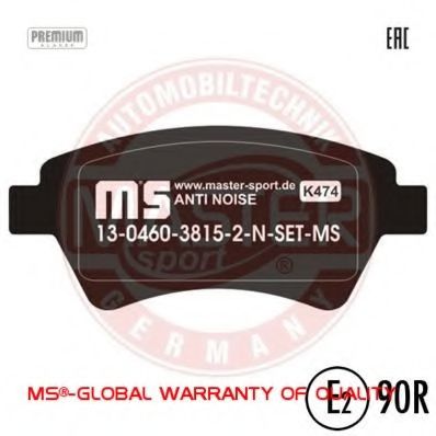 Тормозные колодки MASTER-SPORT 13046038152N-SET-MS
