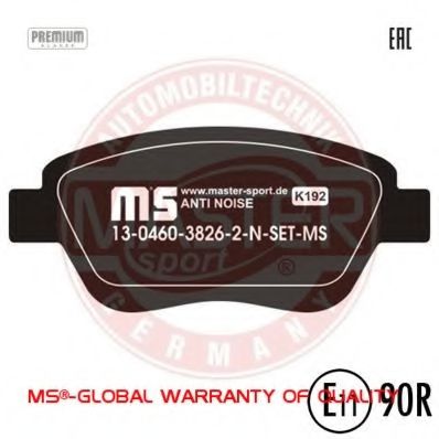 Тормозные колодки MASTER-SPORT 13046038262N-SET-MS