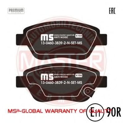 Тормозные колодки MASTER-SPORT 13046038392N-SET-MS
