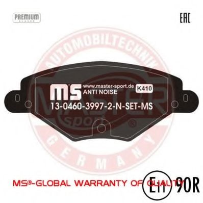 Тормозные колодки MASTER-SPORT 13046039972N-SET-MS