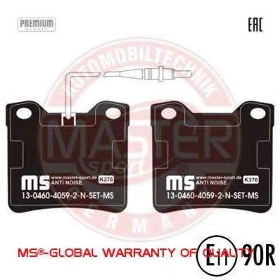 Тормозные колодки MASTER-SPORT 13046040592N-SET-MS