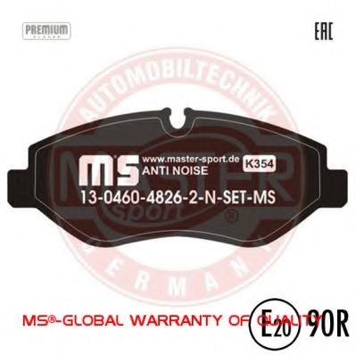 Тормозные колодки MASTER-SPORT 13046048262N-SET-MS