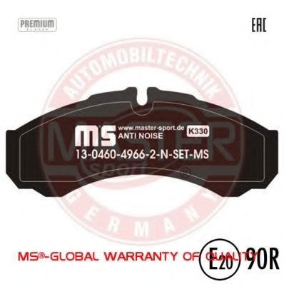 Тормозные колодки MASTER-SPORT 13046049662N-SET-MS