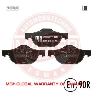 Тормозные колодки MASTER-SPORT 13046057142N-SET-MS