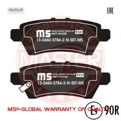 Тормозные колодки MASTER-SPORT 13046057842N-SET-MS