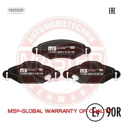 Тормозные колодки MASTER-SPORT 13046058002N-SET-MS