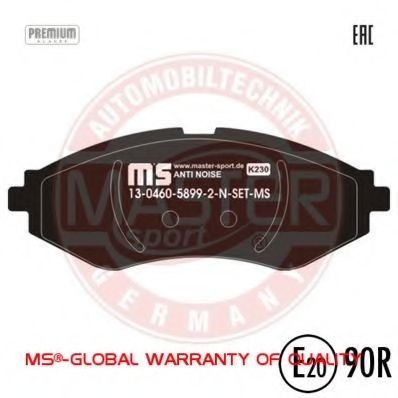 Тормозные колодки MASTER-SPORT 13046058992N-SET-MS