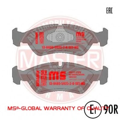 Тормозные колодки MASTER-SPORT 13046059252K-SET-MS