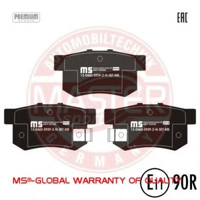 Тормозные колодки MASTER-SPORT 13046059292N-SET-MS