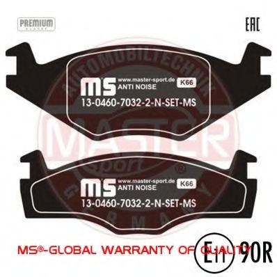 Тормозные колодки MASTER-SPORT 13046070322N-SET-MS