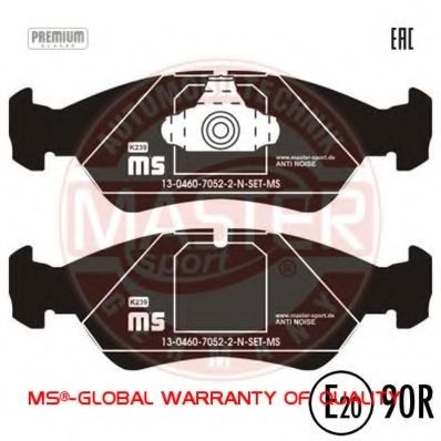 Тормозные колодки MASTER-SPORT 13046070522N-SET-MS