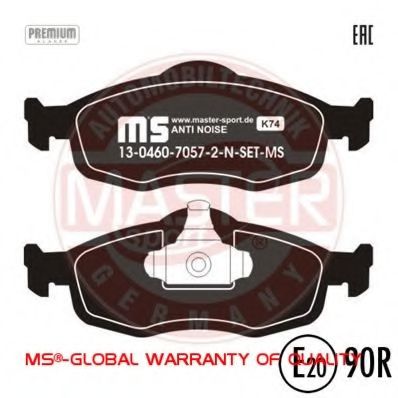 Тормозные колодки MASTER-SPORT 13046070572N-SET-MS