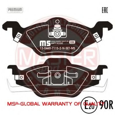 Тормозные колодки MASTER-SPORT 13046071152N-SET-MS