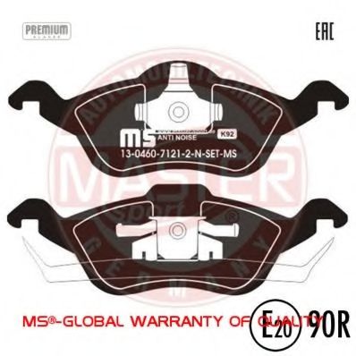 Тормозные колодки MASTER-SPORT 13046071212N-SET-MS