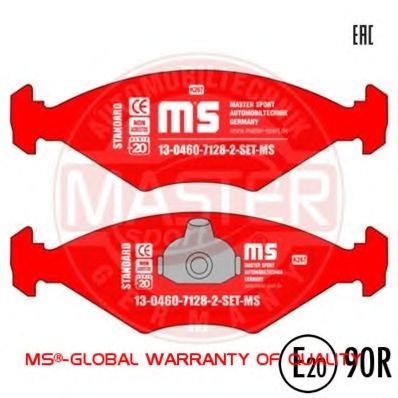 Тормозные колодки MASTER-SPORT 13046071282-SET-MS