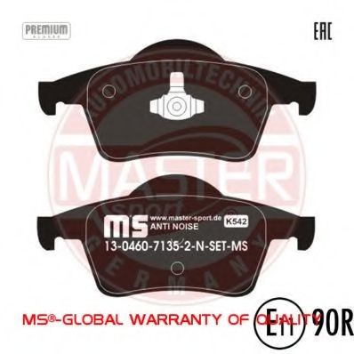 Тормозные колодки MASTER-SPORT 13046071352N-SET-MS