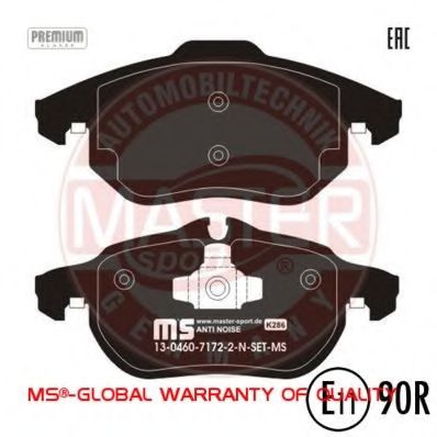 Тормозные колодки MASTER-SPORT 13046071722N-SET-MS