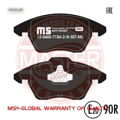 Тормозные колодки MASTER-SPORT 13046071842N-SET-MS