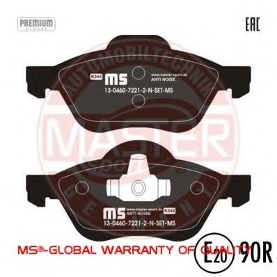 Тормозные колодки MASTER-SPORT 13046072212N-SET-MS