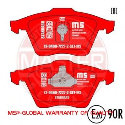 Тормозные колодки MASTER-SPORT 13046072272-SET-MS