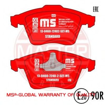 Тормозные колодки MASTER-SPORT 13046072402N-SET-MS