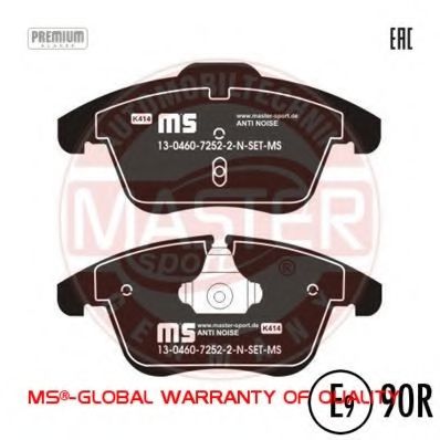Тормозные колодки MASTER-SPORT 13046072522N-SET-MS