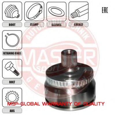 ШРУС с пыльником MASTER-SPORT 301955-SET-MS