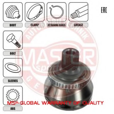 ШРУС с пыльником MASTER-SPORT 301961-SET-MS
