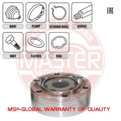 ШРУС с пыльником MASTER-SPORT 302262-SET-MS