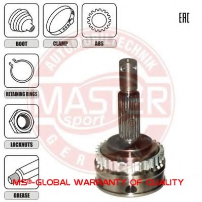 ШРУС с пыльником MASTER-SPORT 302861-SET-MS