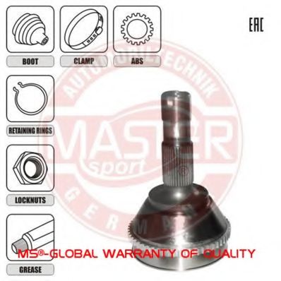ШРУС с пыльником MASTER-SPORT 302997-SET-MS